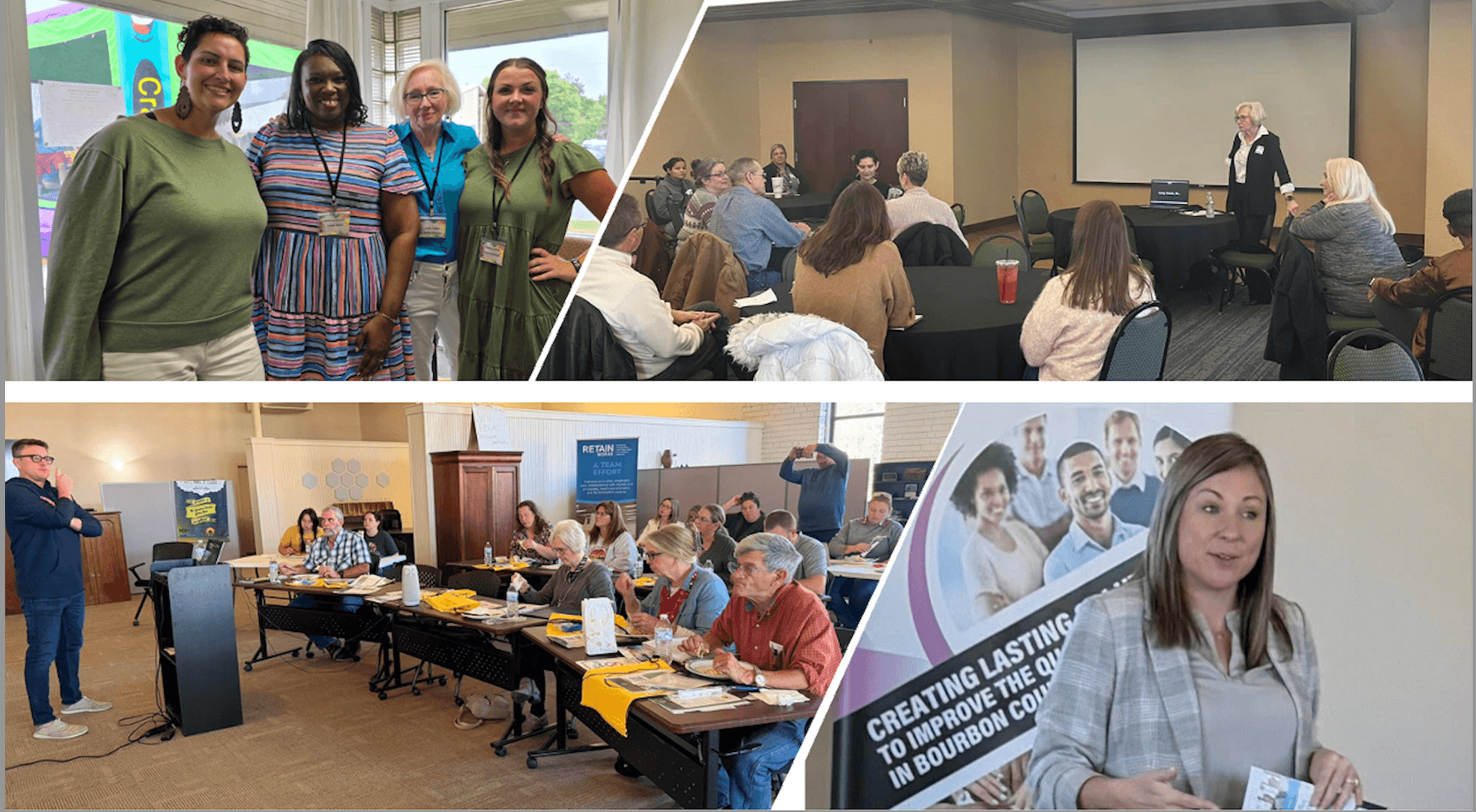 Rural community members collaborating